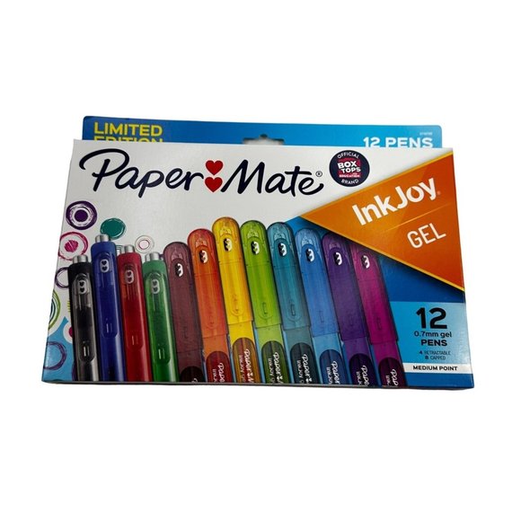 Paper Mate Ink Joy Gel Pens 12 Count Limited Edition Retractable Capped New - Picture 1 of 10